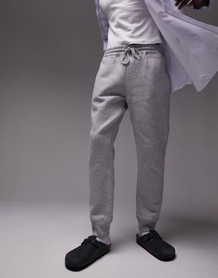 Topman classic sweatpants in gray heather