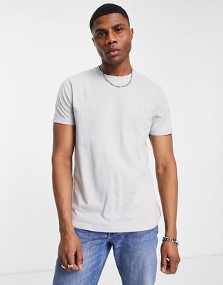 Topman classic t-shirt in light gray - LGRAY