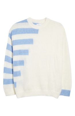 Topman Crewneck Sweater in Mid Blue