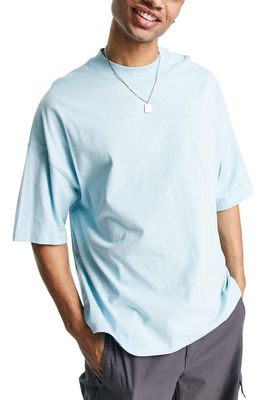 Topman Extreme Oversize T-Shirt in Light Blue