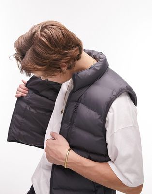 Topman liner vest in gray