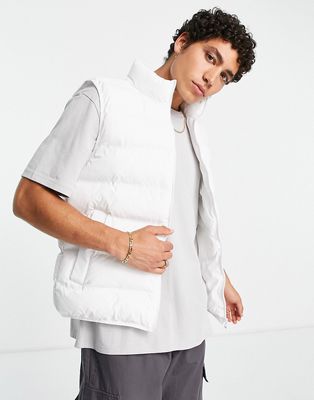 Topman liner vest in white