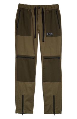 Topman Men's Colorblock Cargo Pants in Khaki