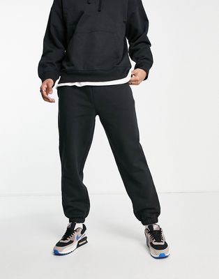 Topman oversized joggers in black