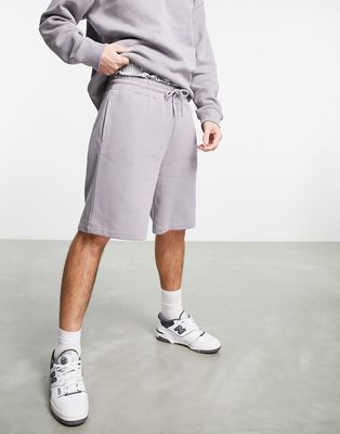 Topman oversized shorts in gray