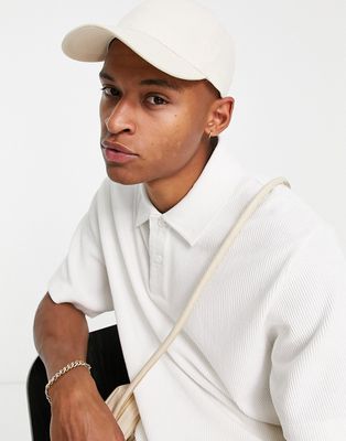 Topman oversized smart rib polo in white - part of a set