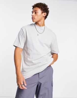 Topman oversized T-shirt in light gray