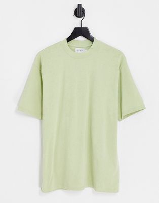 Topman oversized T-shirt in light green