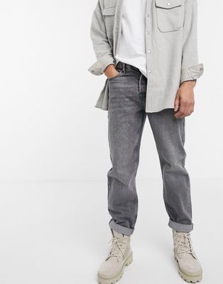 Topman relaxed fit jeans in gray-Grey