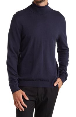 Topman Roll Neckline Sweater in Navy