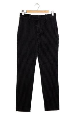 Topman Skinny Fit Corduroy Suit Trousers in Black
