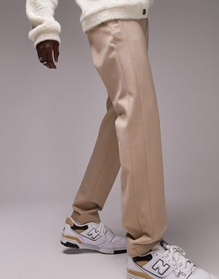 Topman skinny pants with side panel in stone-Neutral