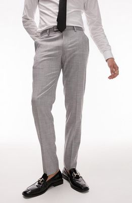 Topman Skinny Suit Pants in Light Grey