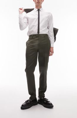 Topman Slim Fit Dress Pants in Khaki at Nordstrom, Size 34 X 34