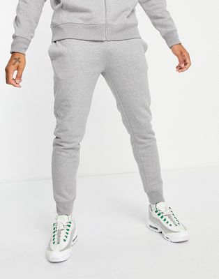 Topman sweatpants in gray heather - part of a set-Grey