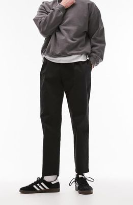 Topman Tapered Fit Chinos in Black