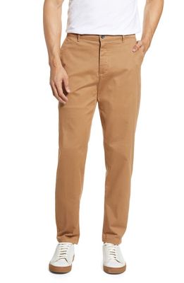 Topman Tapered Stretch Cotton Chino Pants in Stone