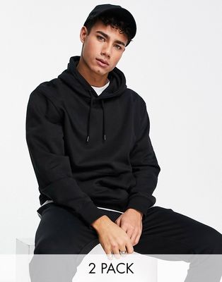 Topman tracksuit with hoodie and sweatpants in black