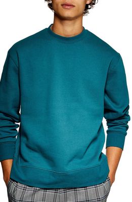 Topman Tristan Sweatshirt in Green/blue