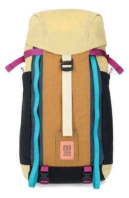 Topo Designs 16-Liter Mountain Water Repellent Recycled Nylon Backpack in Hemp/Bone Brown