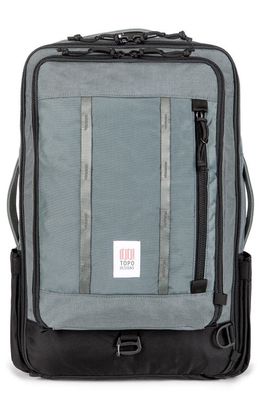 Topo Designs 30-Liter Global Travel Water Repellent Recycled Nylon Backpack in Charcoal/Charcoal