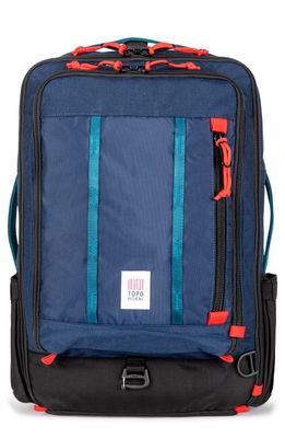 Topo Designs 30-Liter Global Travel Water Repellent Recycled Nylon Backpack in Navy/Navy