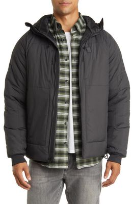 Topo Designs Mountain Water Resistant Hooded Jacket in Black/Black