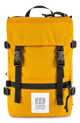Topo Designs Rover Water Resistant Mini Backpack in Mustard/Mustard