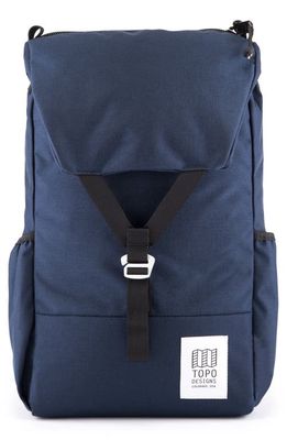 Topo Designs Y-Pack Water Repellent Backpack in Navy