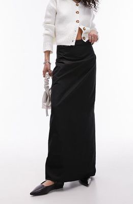 Topshop High Waist Maxi Skirt in Black at Nordstrom, Size 4 Us