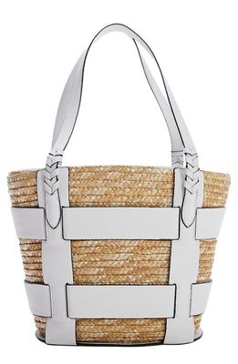 Topshop Judy Large Crochet Tote in White