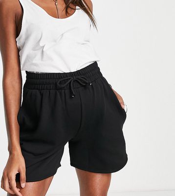 Topshop Maternity sweat shorts in black
