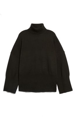 Topshop Oversize Turtleneck Sweater in Black