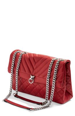 Topshop Panther Quilted Faux Leather Shoulder Bag in Red Multi