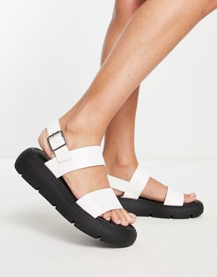 Topshop Perrie chunky sandal in off white