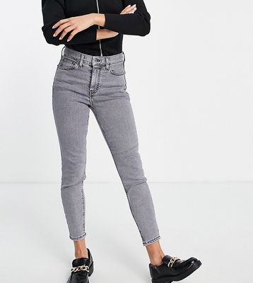 Topshop Petite Jamie jeans in gray