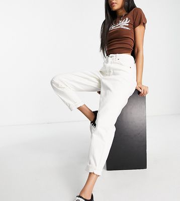 Topshop Petite Mom jeans in off white