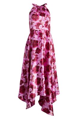Topshop Print Maxi Dress in Pink