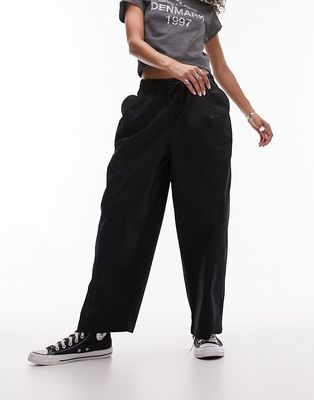 Topshop pull on balloon pants in black