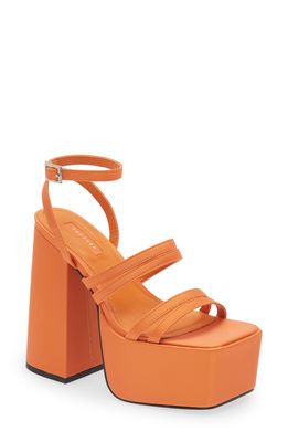 Topshop Rogue High Platform Sandal in Orange