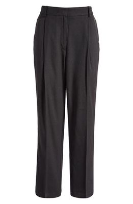 Topshop Slim Fit Tailored Trousers in Black