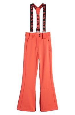 Topshop Sno High Waist Flare Ski Pants in Red