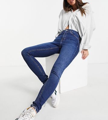 Topshop Tall Jamie jeans in rich blue-Blues
