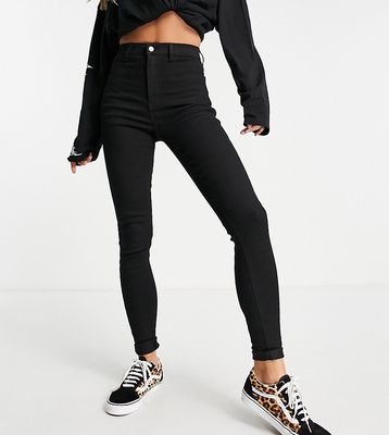 Topshop Tall Joni jean in black
