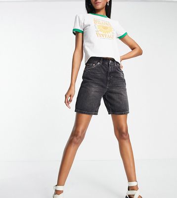 Topshop Tall ultimate Editor shorts in washed black