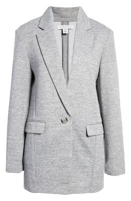 Topshop Women's Knit Blazer in Grey