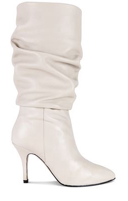 TORAL Knee High Slouch Boot in White