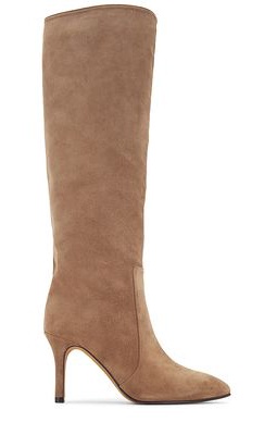 TORAL Suede Tall Boot in Taupe
