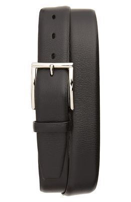 Torino Calfskin Leather Belt in Black
