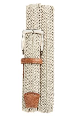 Torino Herringbone Woven Belt in Camel 